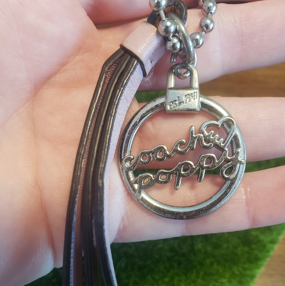 Coach Poppy Keychain Vintage Pink Handbag Handtag Coach - Picture 3 of 4